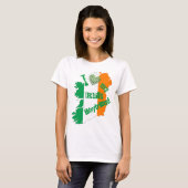 アイルランド人彼氏大好き アイルランド地図 Tシャツ (正面フル)