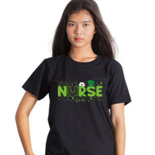 アイルランド人看護師ステートスコープスクラブパトリックスデーナース Tシャツ