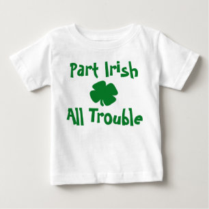 アイルランド人、オールトラブルセントパトリックの日 ベビーTシャツ