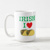 アイルランド人I愛タコス コーヒーマグカップ (左)