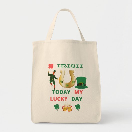 アイルランド今日の私の幸運な日 トートバッグ (正面)