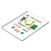 アイルランド今日の私の幸運な日 ノートブック (左側)