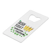 アイルランド今日ハンゴバー明日セントパトリックの日 クレジットカード栓抜き (裏面アングル)
