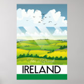 アイルランド休暇旅行はがき ポスター (正面)