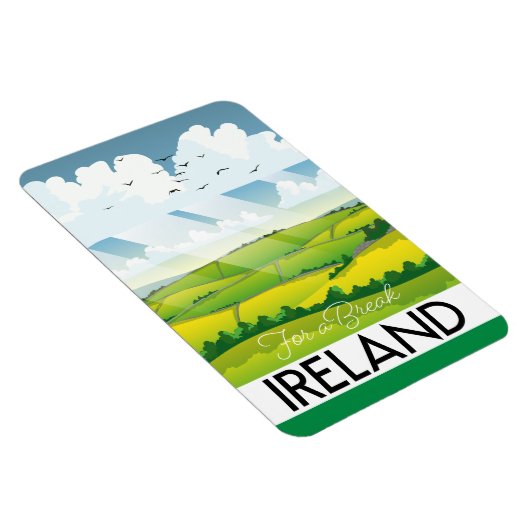 アイルランド休暇旅行はがき マグネット (右側)