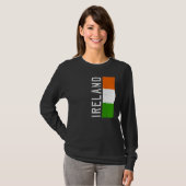 アイルランド伝統プライドカントリーサポートアイルランド国旗 Tシャツ (正面フル)