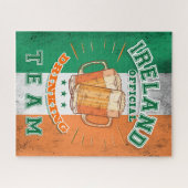 アイルランド公式の飲みチーム。ビールおもしろい ジグソーパズル (横)