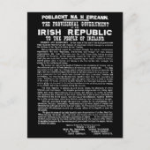 アイルランド共和国のイースターライジング宣言 シーズンポストカード (正面)