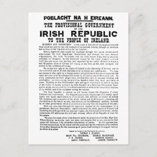 アイルランド共和国のイースターライジング宣言 ポストカード