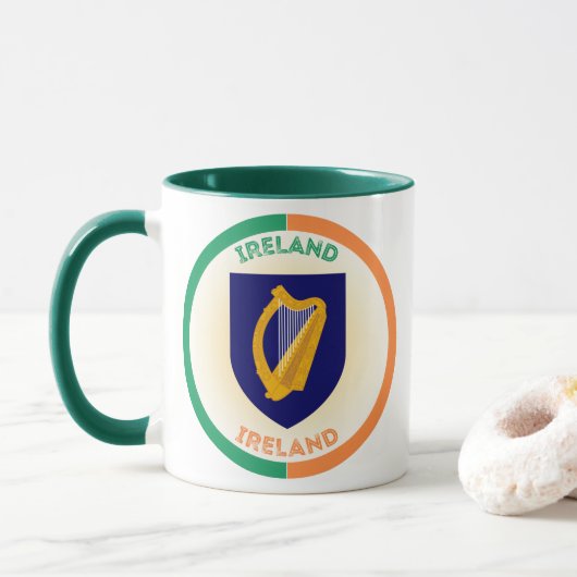 アイルランド共和国の遺産エンブレム マグカップ (ドーナツ)
