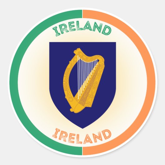アイルランド共和国の遺産エンブレム ラウンドシール (正面)