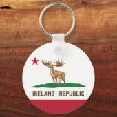アイルランド共和国アイリッシュエルク国旗の巨鹿 キーホルダー (裏面)
