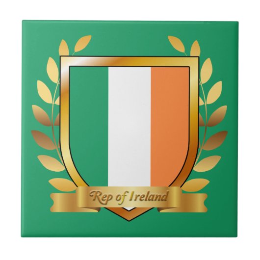 アイルランド共和国国旗シールド タイル (正面)