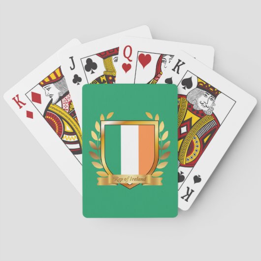 アイルランド共和国国旗シールド トランプ (裏面)