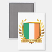 アイルランド共和国国旗シールド マグネット (正面/裏面)