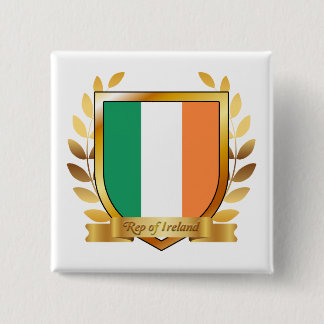アイルランド共和国国旗シールド 缶バッジ