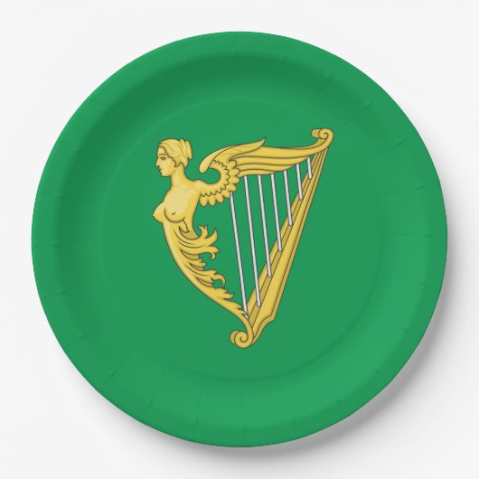 アイルランド共和国国旗 ペーパープレート (正面)