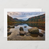 アイルランド写真川シーンとゲール引用文 ポストカード (正面/裏面)