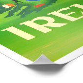 アイルランド初のヴィンテージ旅行ポスター ポスター (角)