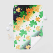 アイルランド動揺して国旗の色のシャムロック ゴルフタオル (インサイチュ)