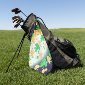 アイルランド動揺して国旗の色のシャムロック ゴルフタオル (グリーン)