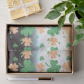 アイルランド動揺して国旗の色のシャムロック 薄葉紙 (ギフト)