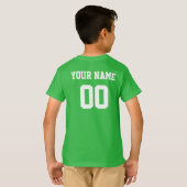 アイルランド名前をカスタムする&ナンバサッカーキッズジャージー Tシャツ (裏面フル)