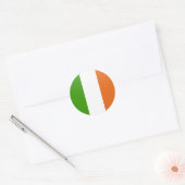 アイルランド品質国旗の円 ラウンドシール (封筒)
