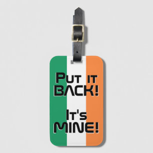 アイルランド国おもしろい旗 ラゲッジタグ