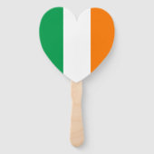 アイルランド国カスタム旗ハート結婚形 ハンドファン (正面)