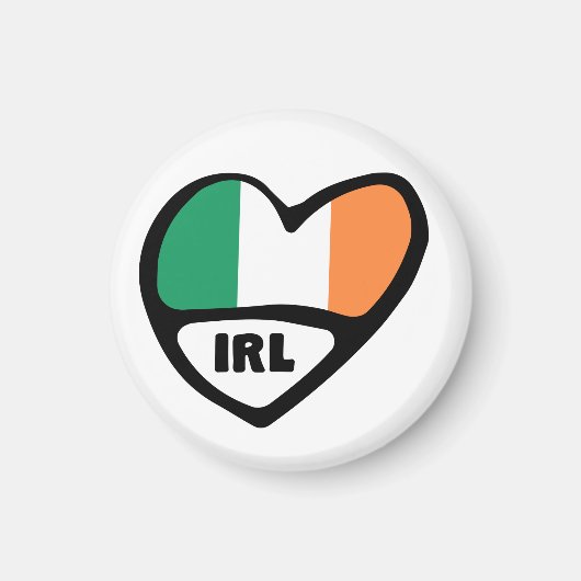 アイルランド国コードフラグハート, IRL マグネット (正面)