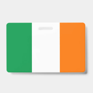 アイルランド国旗が付いた名前バッジ バッジ