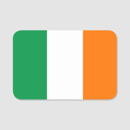 アイルランド国旗が付いた愛国的な名前タグ 名札