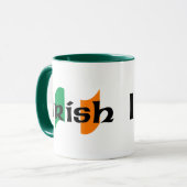 アイルランド国旗とケルトフォント マグカップ (正面左)