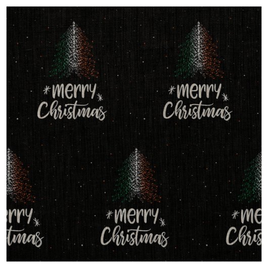 アイルランド国旗とメリークリスマス ファブリック (見本)