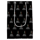 アイルランド国旗とメリークリスマス ミディアムペーパーバッグ (裏面)