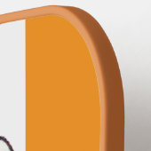 アイルランド国旗とヴィンテージハープとシャムロックカスタム ピックルボールラケット (左詳細)