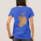 アイルランド国旗と地図dk Tシャツ (裏面)