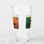 アイルランド国旗にドイルの姓 タンブラーグラス (左)