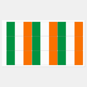 アイルランド国旗のある愛国的なラベル ラベル