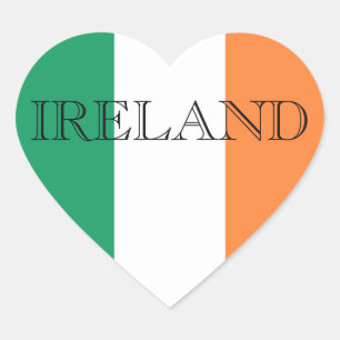 アイルランド国旗のアイルランド国旗 ハートシール