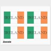 アイルランド国旗のアイルランド国旗 長方形シール (シート)