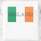 アイルランド国旗のアイルランド国旗 長方形シール (バッグ)
