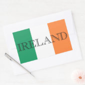 アイルランド国旗のアイルランド国旗 長方形シール (封筒)