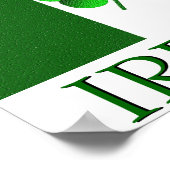 アイルランド国旗のカラーポスター ポスター (角)