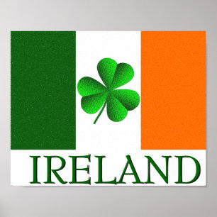 アイルランド国旗のカラーポスター ポスター