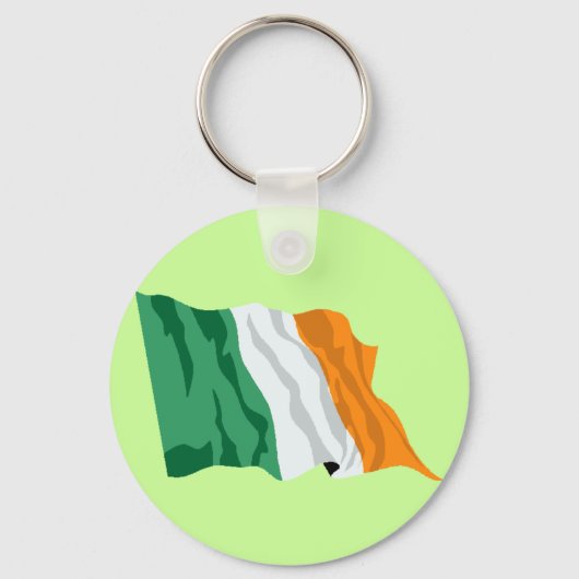 アイルランド国旗のキーチェーン キーホルダー (正面)