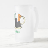 アイルランド国旗のギネスビール フロストグラスビールジョッキ (正面右)