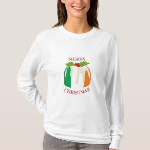 アイルランド国旗のクリスマスプリン Tシャツ