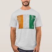 アイルランド国旗のクローバーTシャツ（ダメージ加工） Tシャツ (正面)